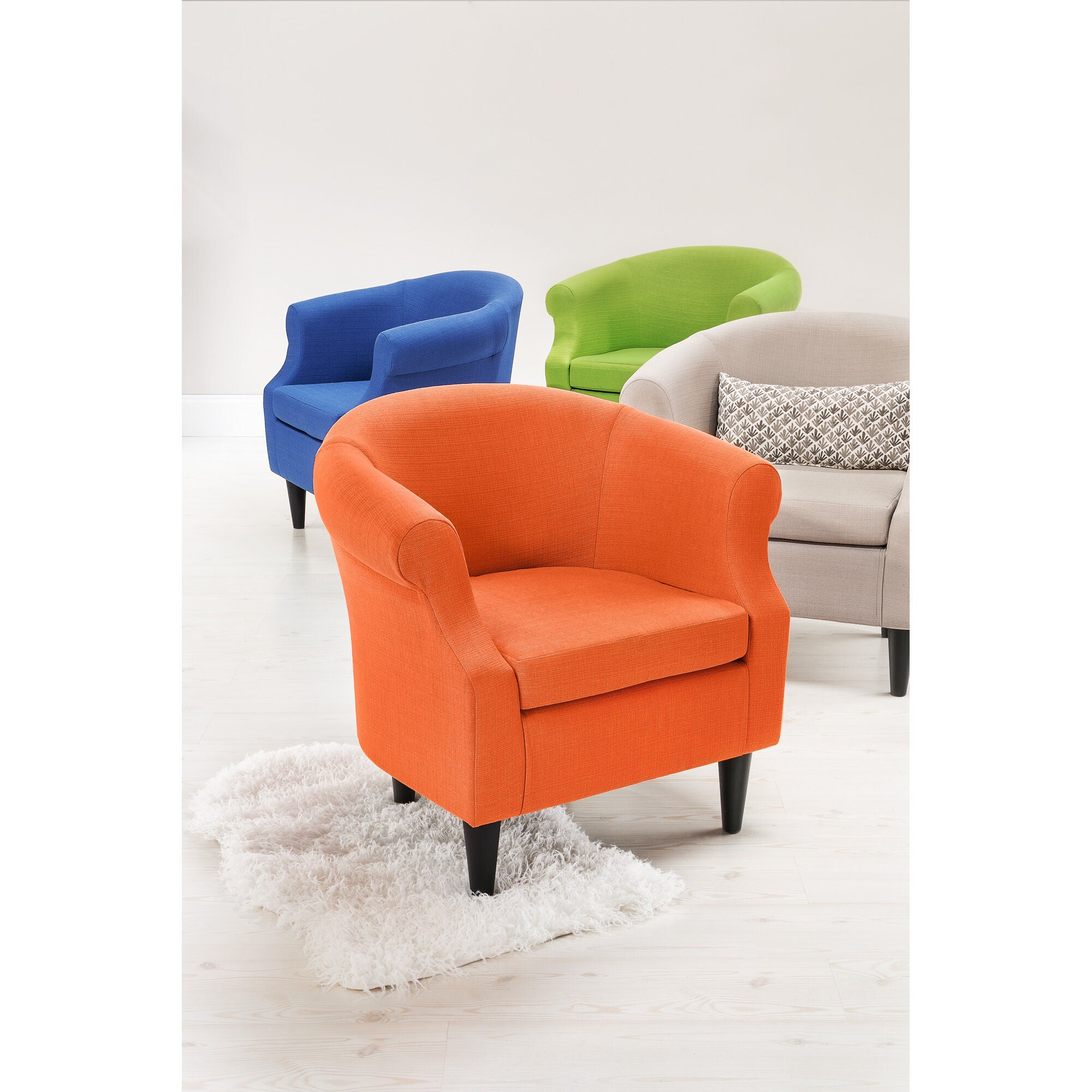 Stylish Nikole Accent Chair - Modern Upholstered Lounge Chair for Living Room, Bedroom & Office - Perfect Reading Chair with Comfortable Cushions