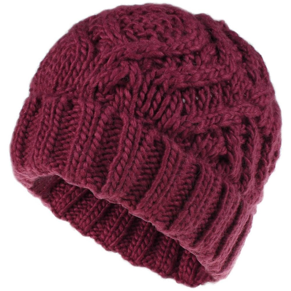 Laurel & Mason Women's Knitted Beanie Hat - Soft & Warm Winter Beanie for Women, Premium Knit Cuffless Hat, Cozy Cold Weather Accessory - Perfect for Skiing, Snowboarding & Outdoor Activities