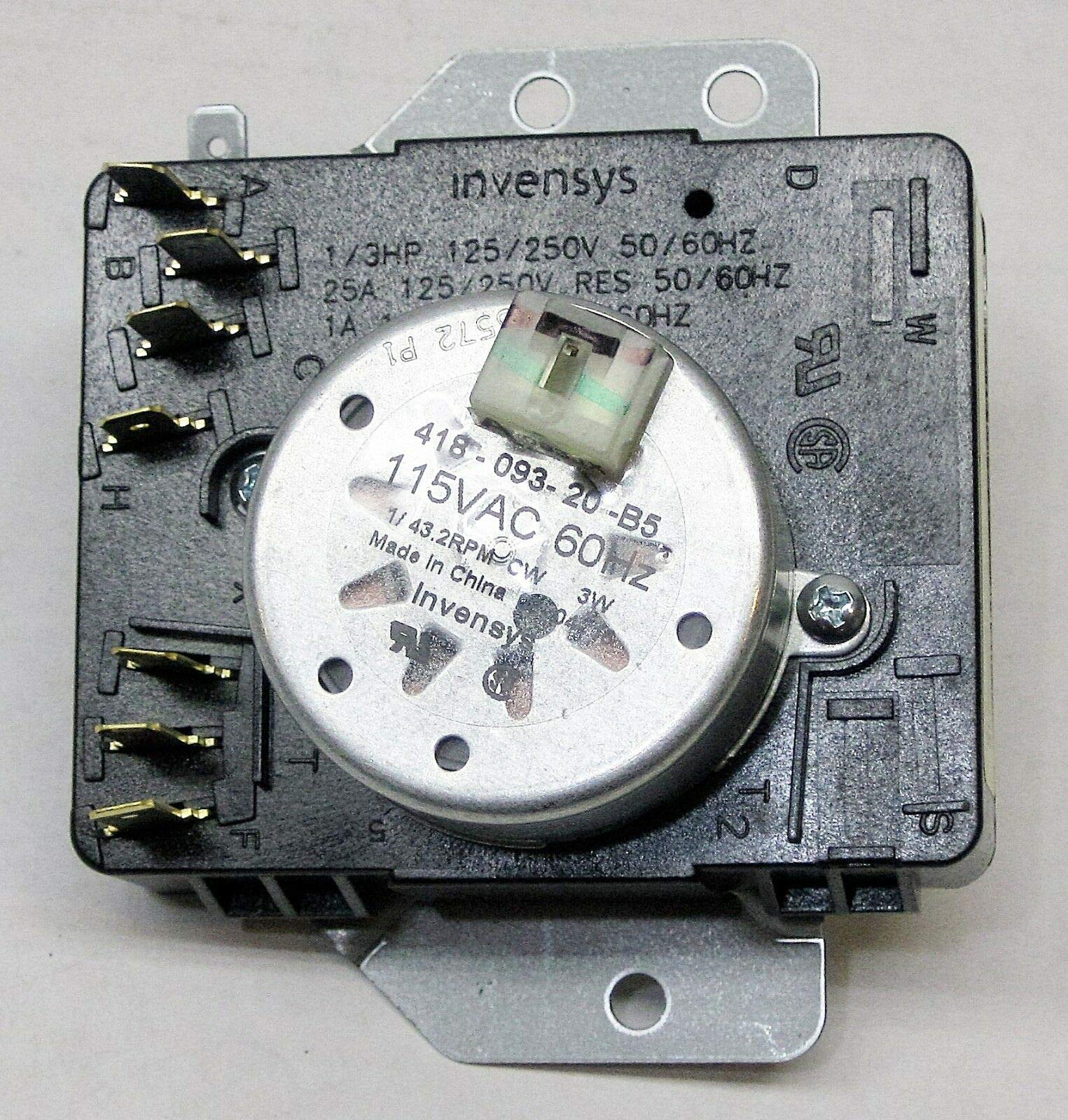 Whirlpool Dryer Timer Control WPW10185969 AP6016534 PS11749824 - Replacement Part for Efficient Laundry Drying | Perfect for Home & Commercial Use