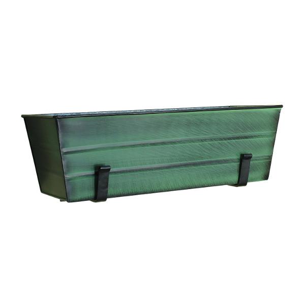 Decorative Flower Box with Wall Brackets - Hanging Planter for Indoor & Outdoor Garden Decor - Perfect for Windows, Balconies, and Patios