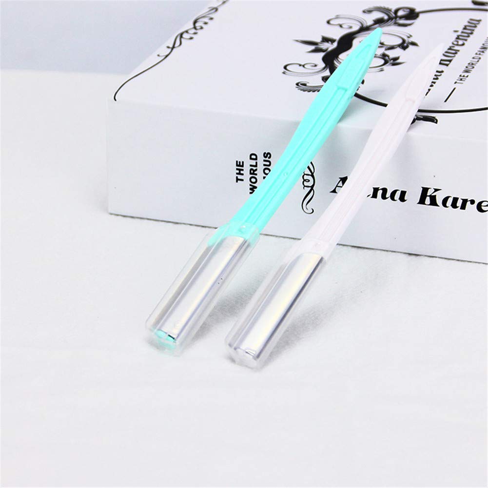 Professional Eyebrow & Face Razor for Women - 3 Pack Black Dermaplaning Tool for Smooth Skin & Hair Removal - Perfect for Eyebrow Shaping, Peach Fuzz Removal & At-Home Skincare Routine