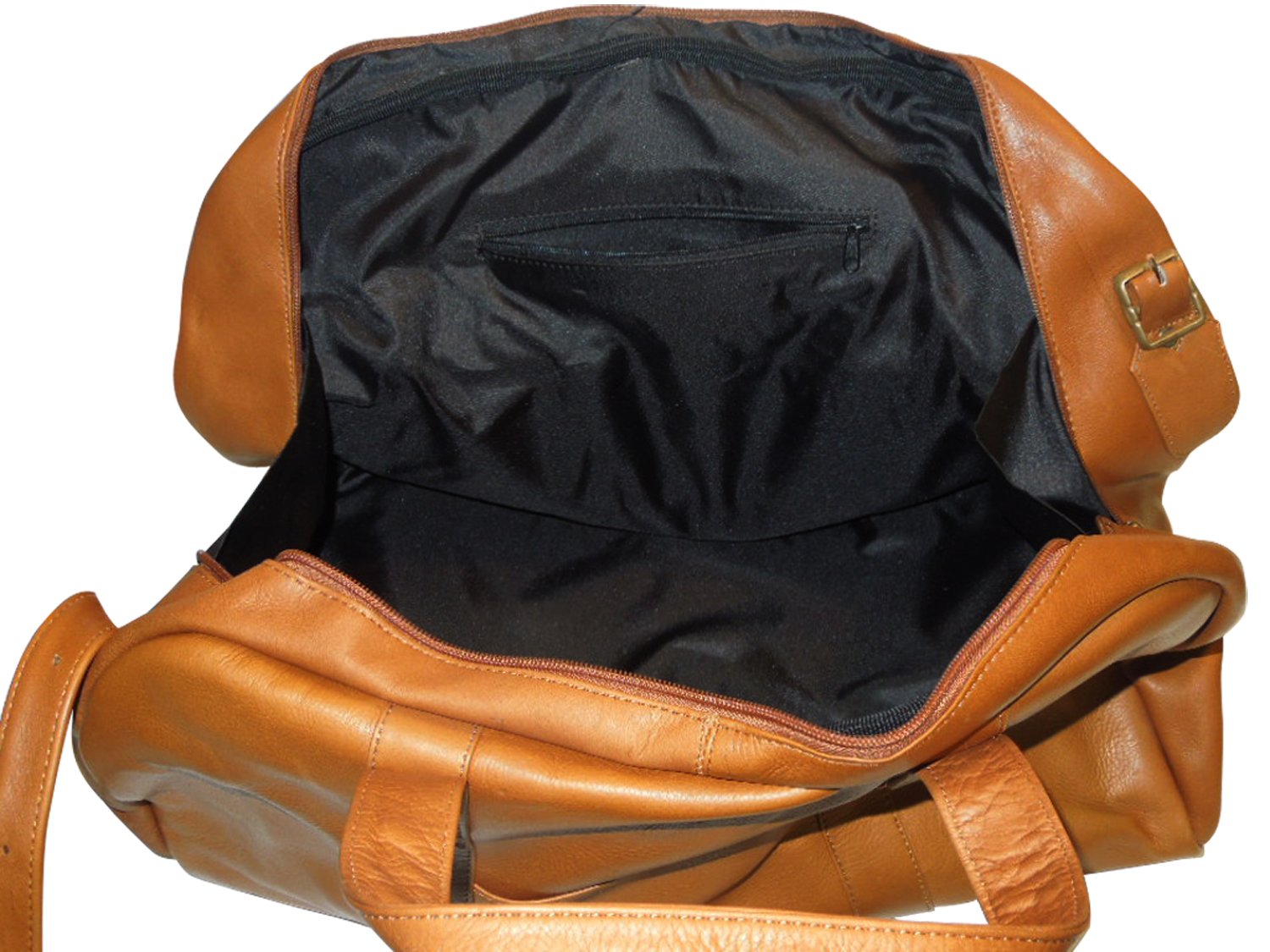 NHL Tan Leather Corey Duffel Bag - Stylish & Durable Hockey Duffel for Men | Perfect for Gym, Travel & Sports Gear Storage