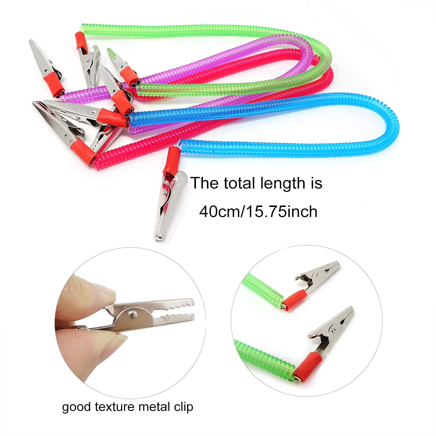 Honbay 4PCS Flexible Elastic Dental Bib Holder Clips - Comfortable Napkin Clips for Dentists, Hygienists & Dental Offices (Ideal for Dental Procedures, Teeth Cleaning & Patient Comfort)