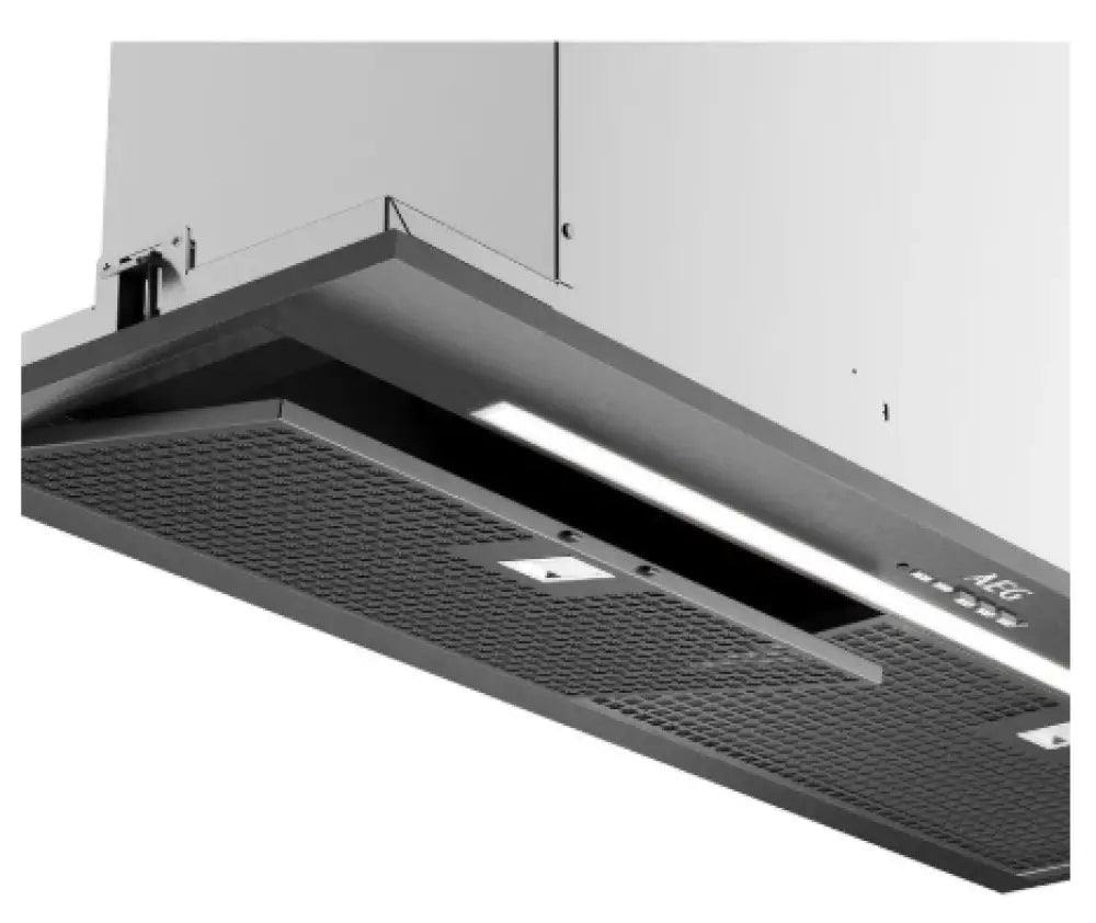 AEG DGE7970HB 86cm Integrated Rangehood in Dark Stainless Steel - Powerful Kitchen Ventilation for Smoke & Odor Removal | Perfect for Modern Home Cooking