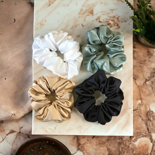 White, Beige, Black and Green