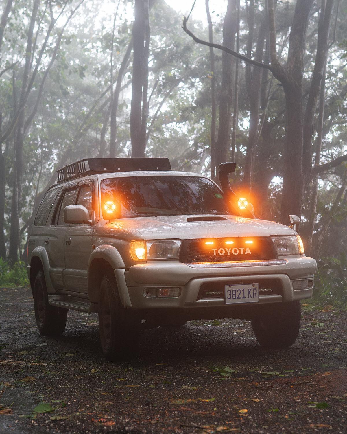 4 Inch CUBE Z Series LED Pod Lights Combo - White DRL & Amber Turn Signal Off-Road Lights for Trucks, Jeeps, ATVs - Perfect for Night Driving, Off-Roading & Emergency Vehicles