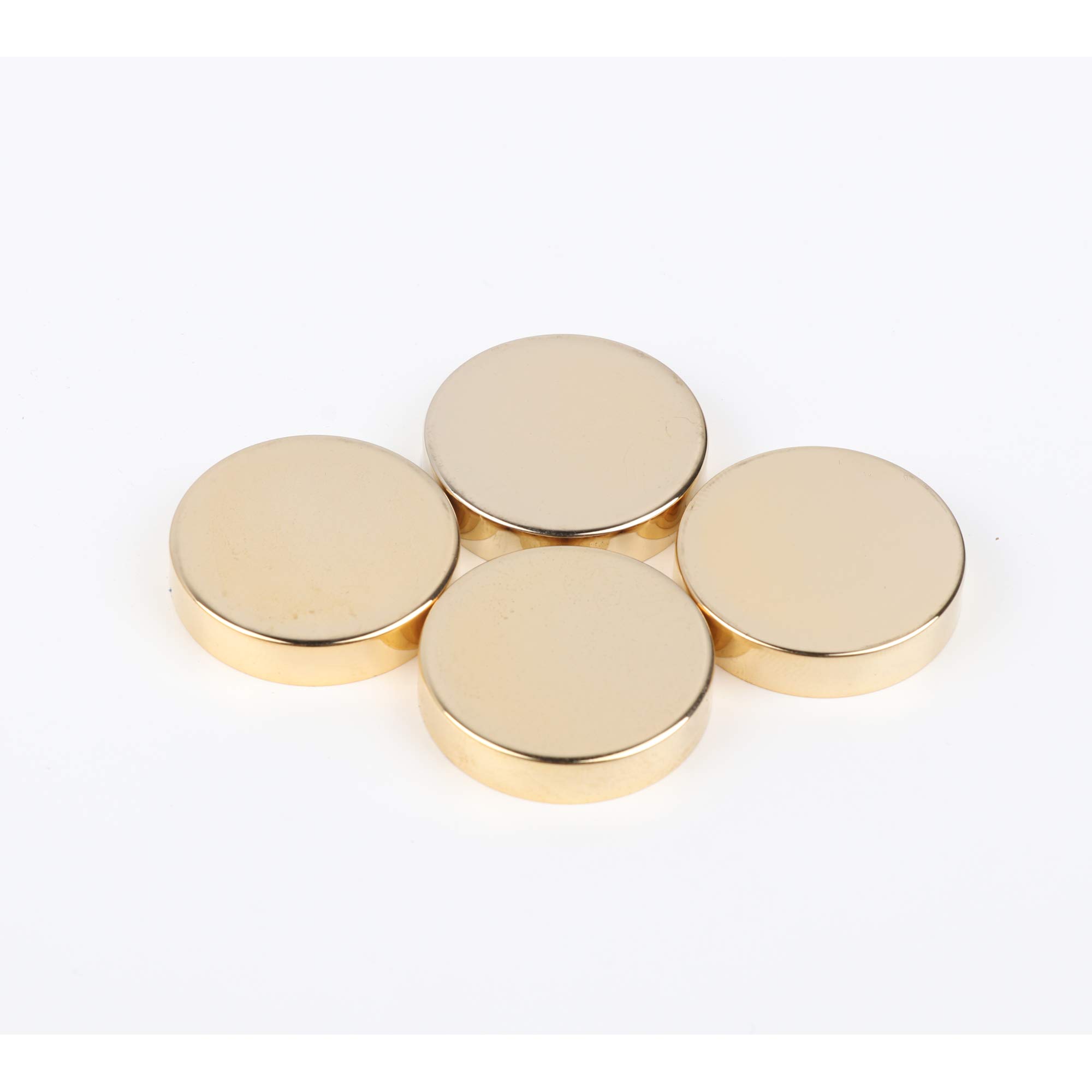Polished Gold Brass Mirror Screws & Decorative Cap Nails - 1 Inch (4 Pack) - Perfect for Wall Mirrors, Picture Frames & Home Decor Projects