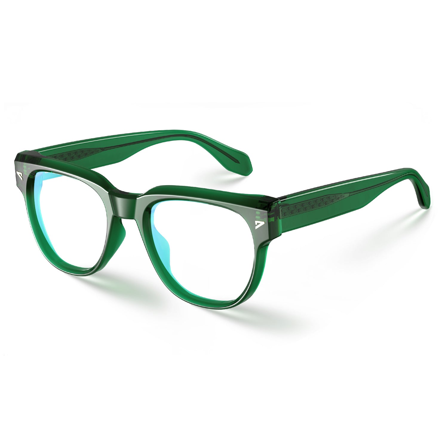 Blue Light Blocking Glasses - Sage Square Frame for Computer & Screen Use | Reduce Eye Strain & Improve Sleep | Stylish & Comfortable for Work, Gaming & Reading