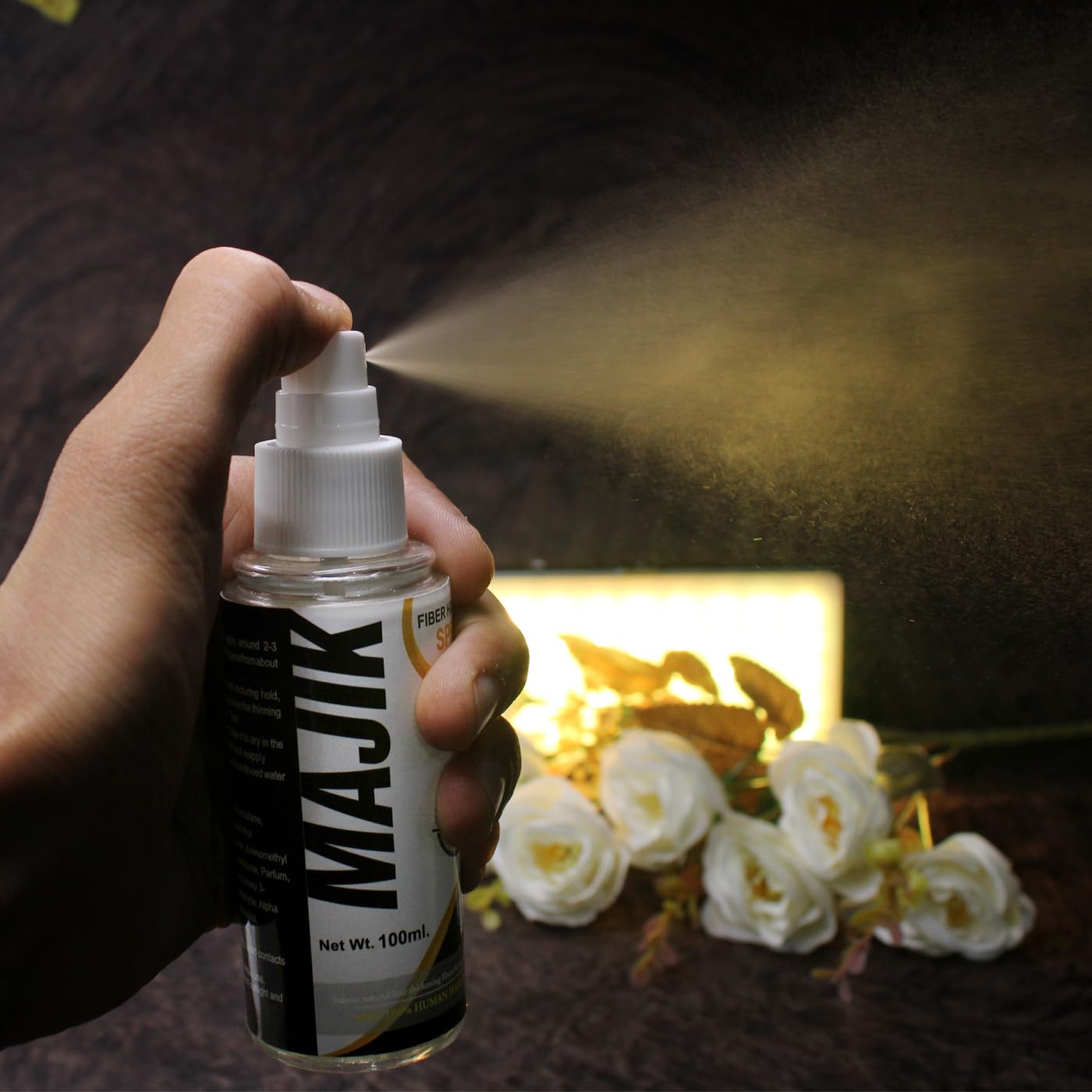 Majik Fiber Hold Hair Spray for Women & Men - Strong Hold, Long-Lasting Styling (30ml) - Perfect for Everyday Use, Parties & Special Events