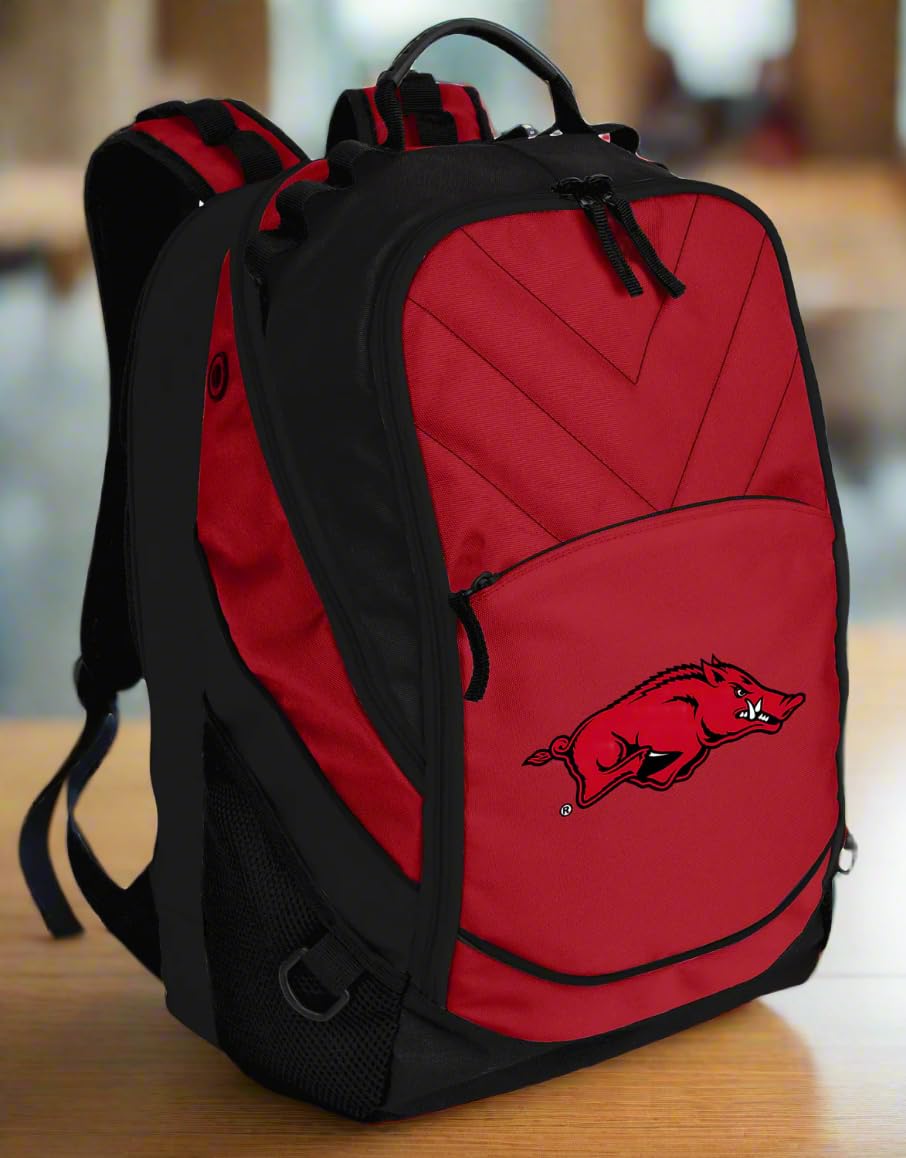 Arkansas Razorbacks Backpack - University of Arkansas Laptop Computer Bag for Students, Work & Travel
