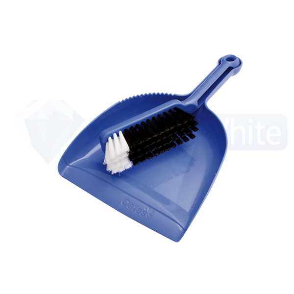 Oates Dustpan and Broom Set - Heavy Duty Cleaning Tools for Home, Kitchen & Garage - Ideal for Sweeping Floors, Pet Hair & Debris