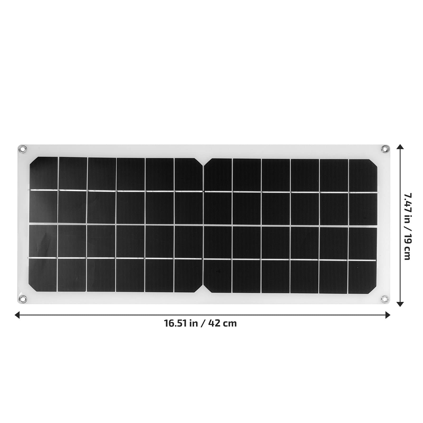 Happyyami Solar Powered Exhaust Fan Kit - Portable, Lightweight Ventilation Fan for Greenhouses, Sheds, and Home Cooling | Solar Panel Included