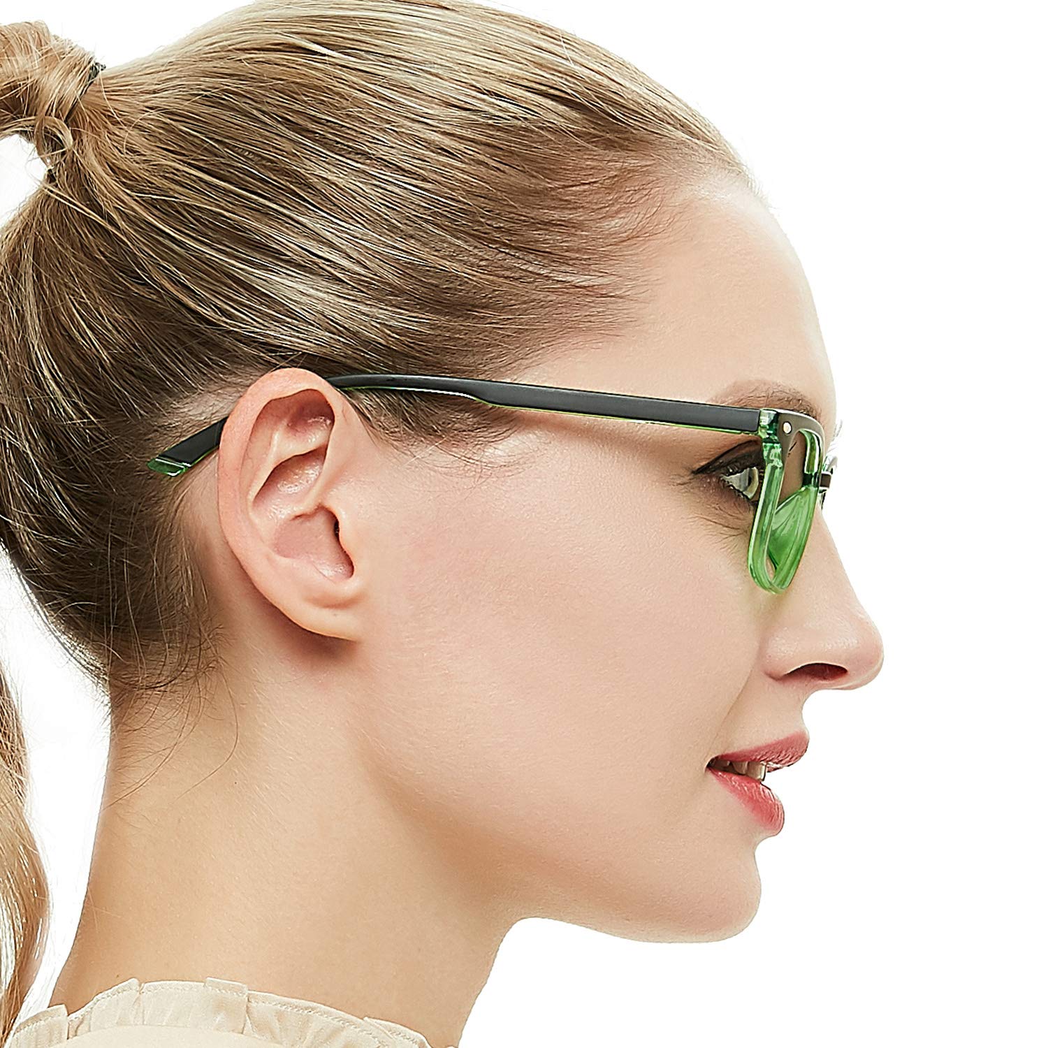 OCCI CHIARI Fashion Reading Glasses for Women & Men - Lightweight Eyeglass Frames with Spring Hinges - Perfect for Reading, Working, and Daily Use