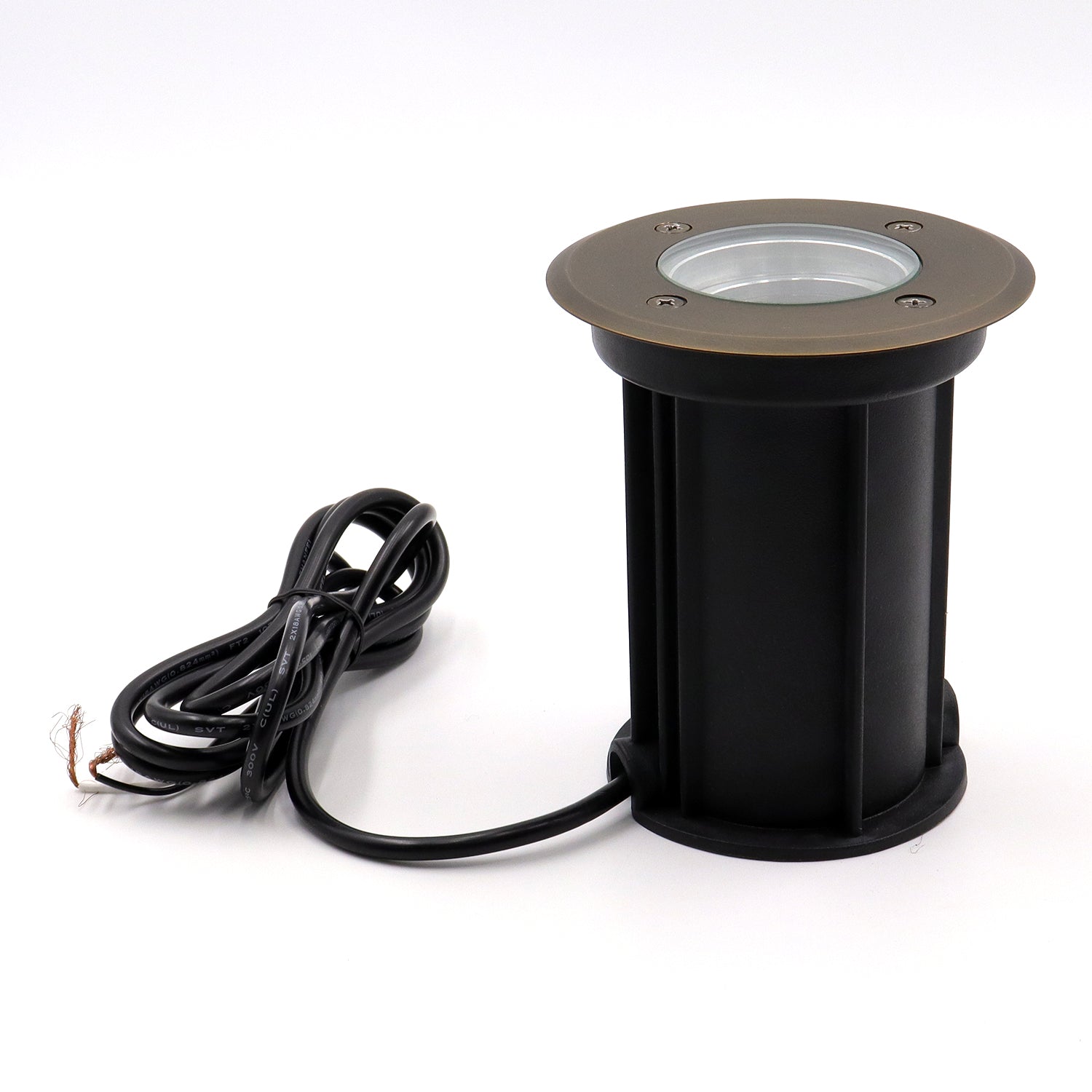 IGL09B MR16 PVC and Solid Brass In-Ground Well Light - Low Voltage Landscape Lighting for Gardens, Pathways, and Outdoor Decoration