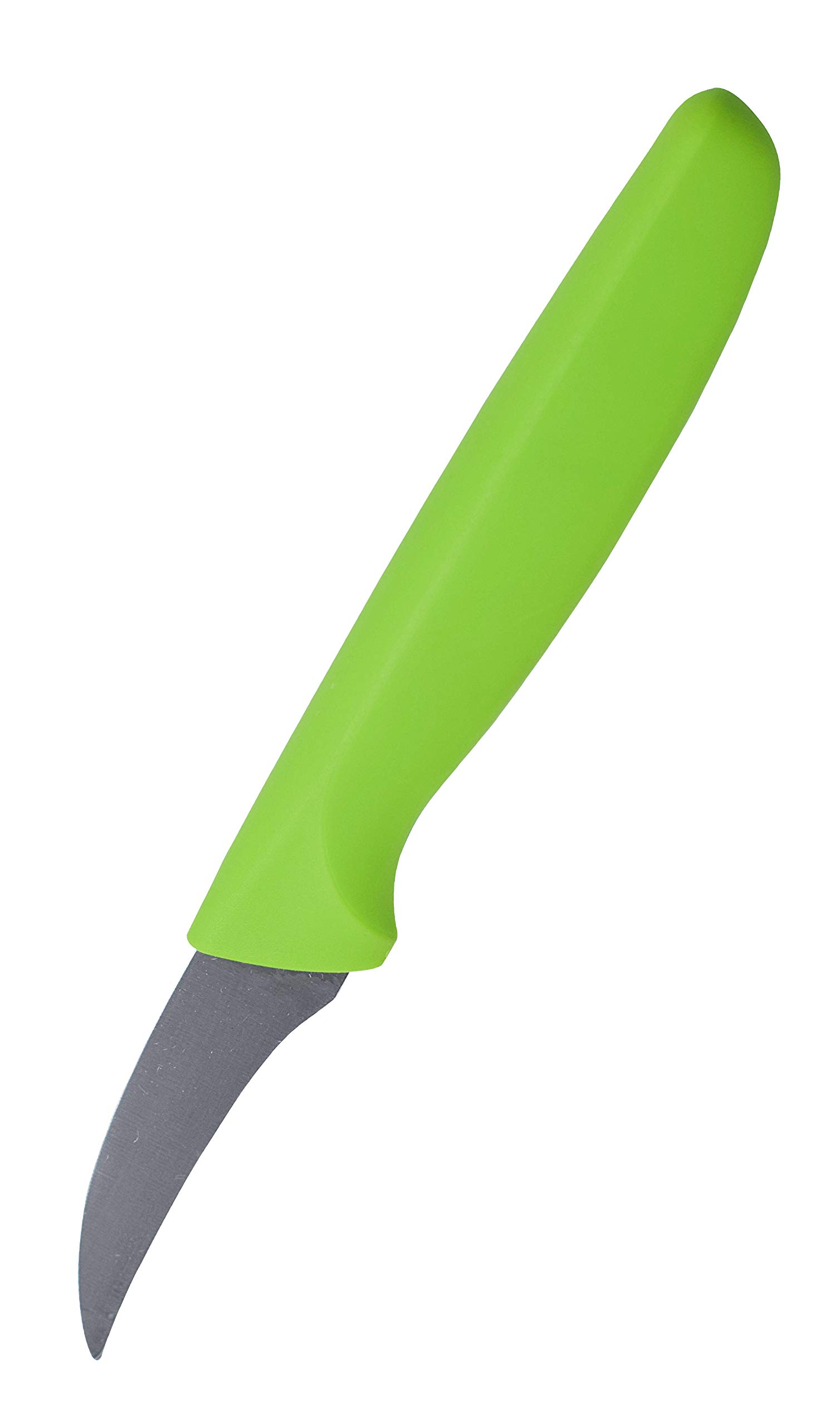 Parve Green 2 Inch Paring Knife - Ultra Sharp Kitchen Knife with Ergonomic Handle & Color Coded Tip - Perfect for Peeling, Slicing Fruits & Vegetables - Ideal Home Cooking & Professional Chef Tool