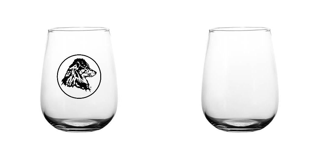17 oz Stemless Wine Glasses Set of 4 - Printed BarConic® Unbreakable Tumblers for Red & White Wine, Cocktails - Perfect for Parties, Weddings, Home & Outdoor Entertaining