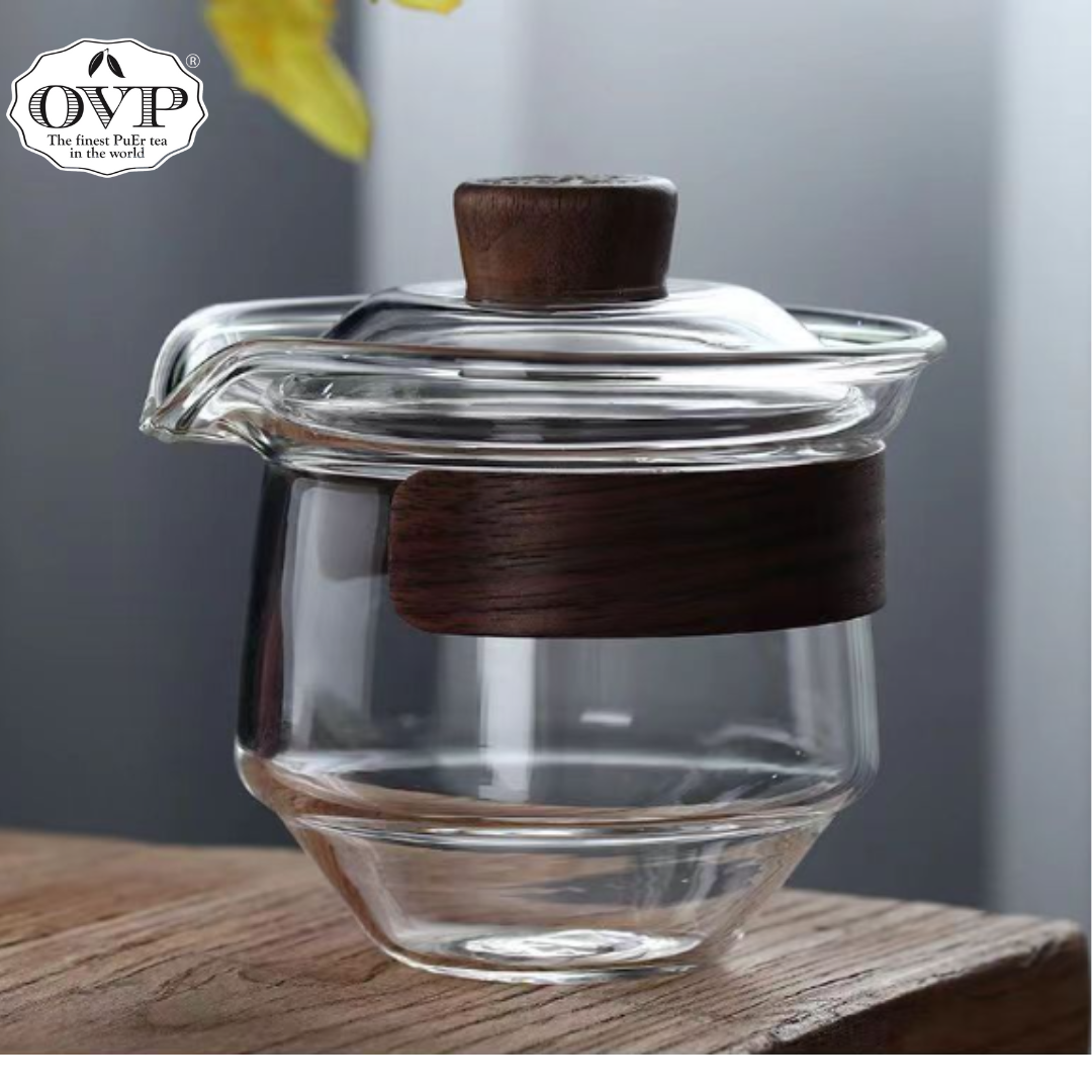 Premium Borosilicate Glass Tea Brewing Set - 2-in-1 Design (250ml) - Perfect for Loose Leaf Tea & Herbal Infusions at Home or Office