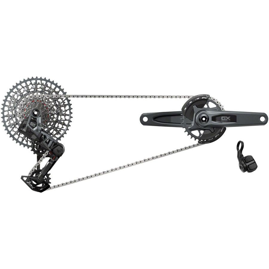 SRAM GX T-Type Eagle Transmission Groupset - 170mm Crank, 32T Chainring, AXS POD Controller, 10-52T Cassette, Rear Derailleur & Chain | MTB Drivetrain Upgrade for Trail & Enduro Bikes