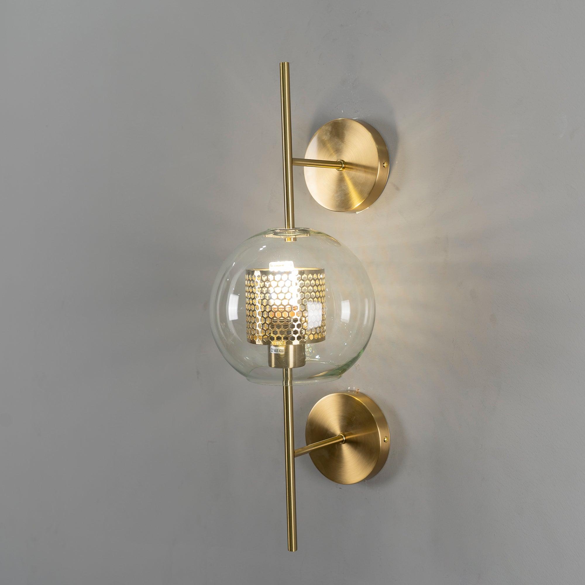 Chiswick Modern Glass Wall Light - Sleek Indoor/Outdoor Sconce for Living Room, Bedroom, Hallway & Patio Lighting