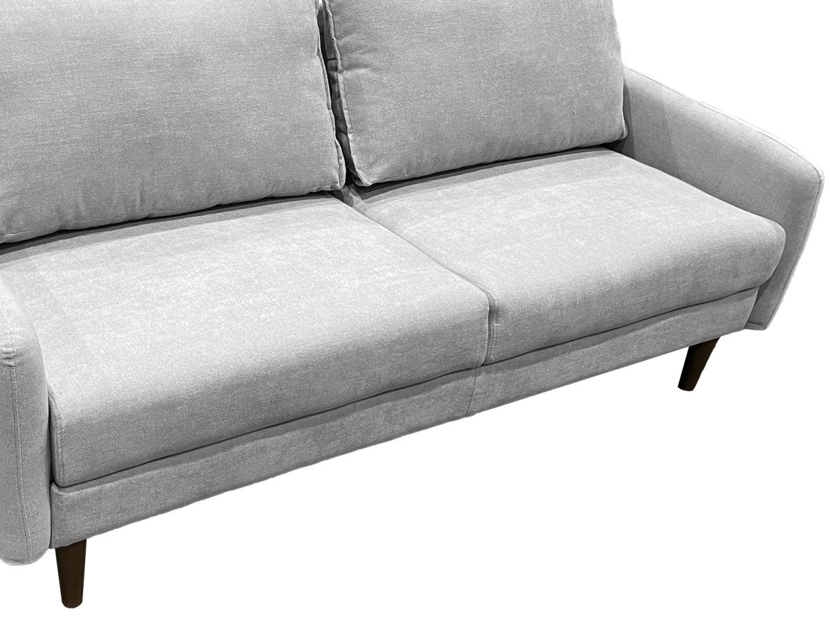3 Seater Sofa Light Grey - Modern Living Room Furniture for Small Spaces, Apartments & Cozy Homes | Durable Fabric, Comfortable Cushions | Perfect for Relaxing, Entertaining & Family Gatherings