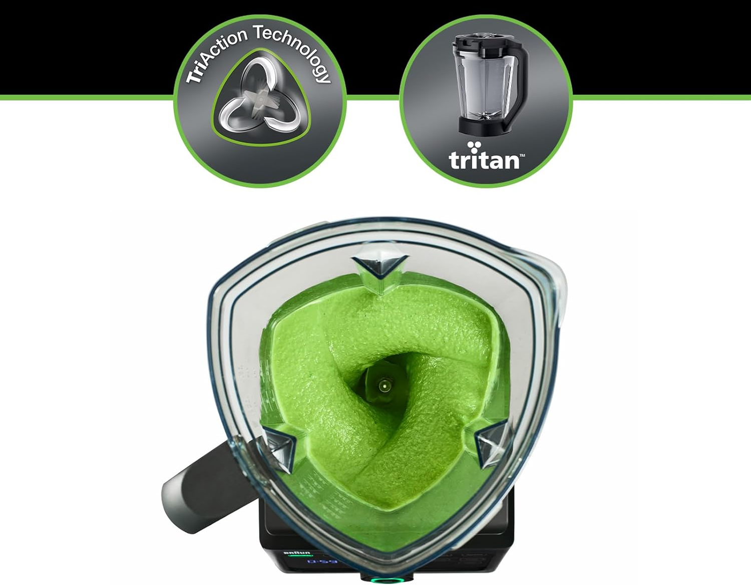 Braun TriForce 1600W High-Speed Blender - Professional Grade Countertop Blender for Smoothies, Juices & Food Prep - Perfect for Home Kitchens & Commercial Use