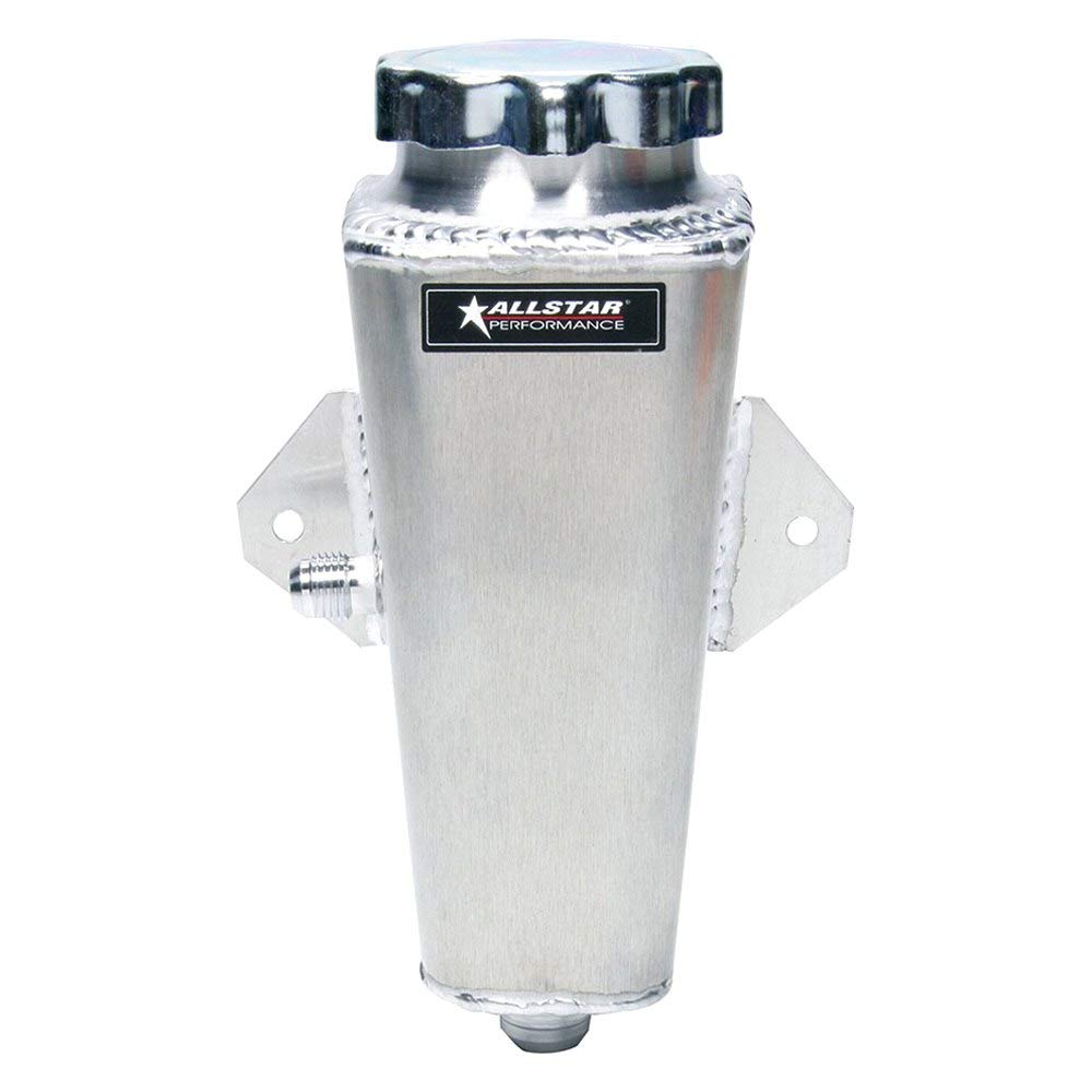 Allstar Performance Power Steering Tank - Firewall Mount with RH Inlet for Muscle Cars & Hot Rods | High-Performance Cooling System Upgrade for Racing & Street Use