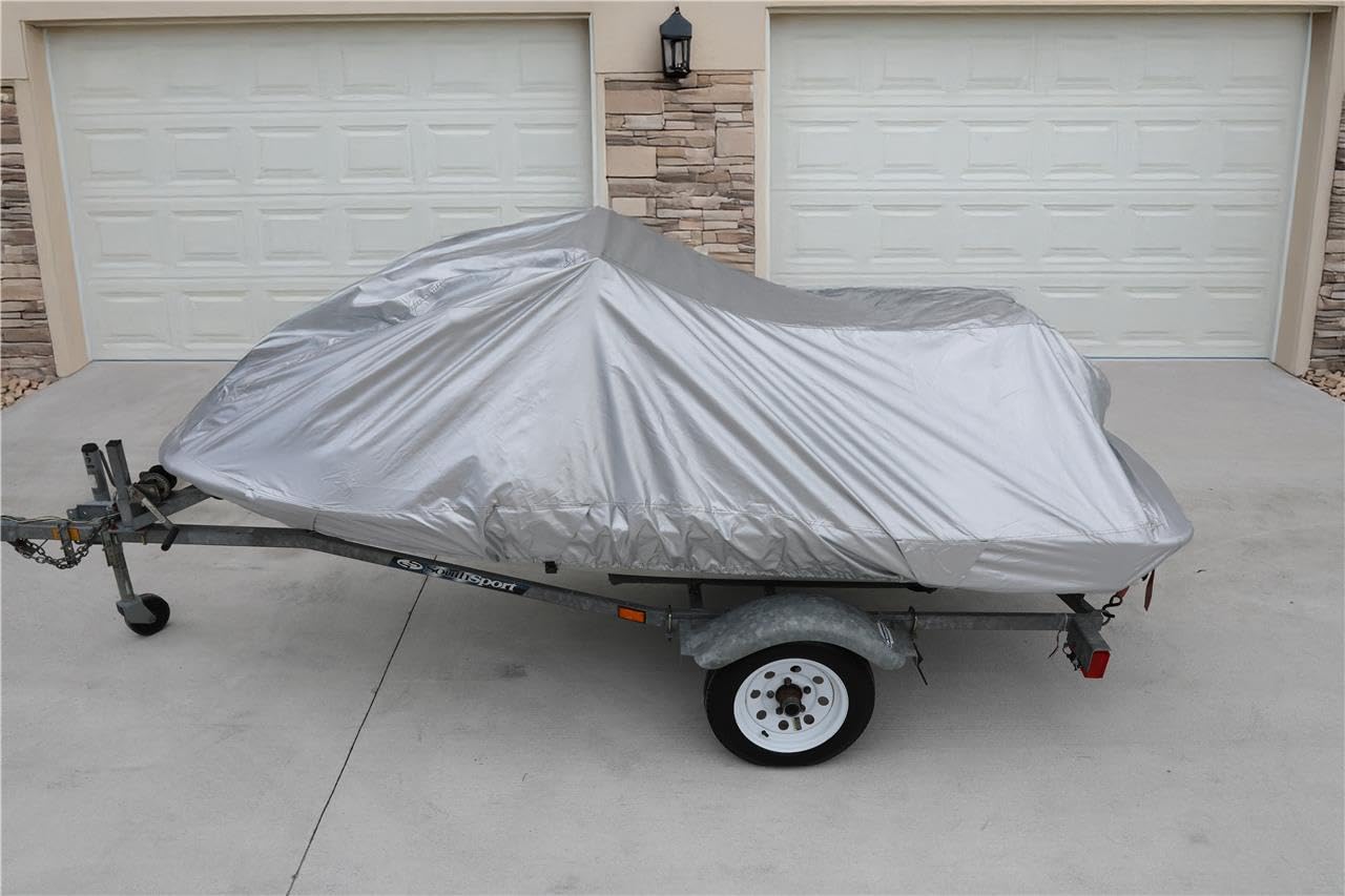 Kawasaki Jet Ski STX 750/900 Cover (1997-2002) - Heavy Duty 420D Waterproof PWC Storage & Travel Protection - Perfect for Outdoor Storage, Boat Trailering & Winterizing