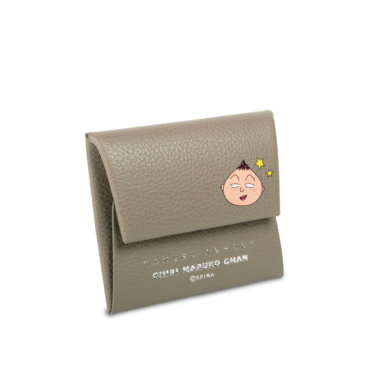 Samuel Ashley x Chibi Maruko Chan Genuine Leather Coin Purse - Stylish Wallet for Women, Girls & Anime Fans - Perfect for Collecting Coins, Tokens & Small Treasures