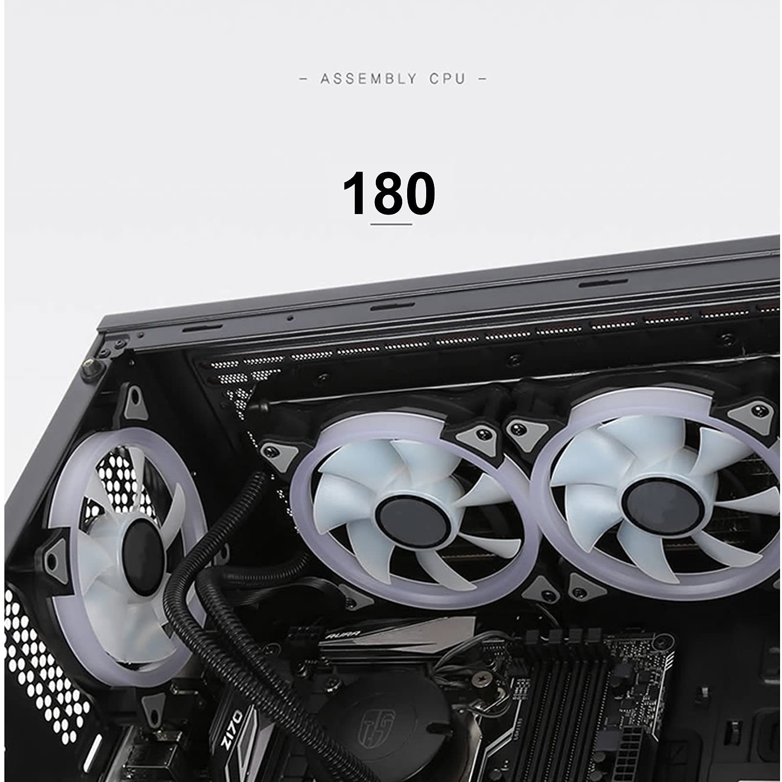 P44 Black Gaming Tempered Glass Case - Universal Hub Compatible with 4 Pirate Duo Rings | Perfect for PC Builds & Gaming Setups
