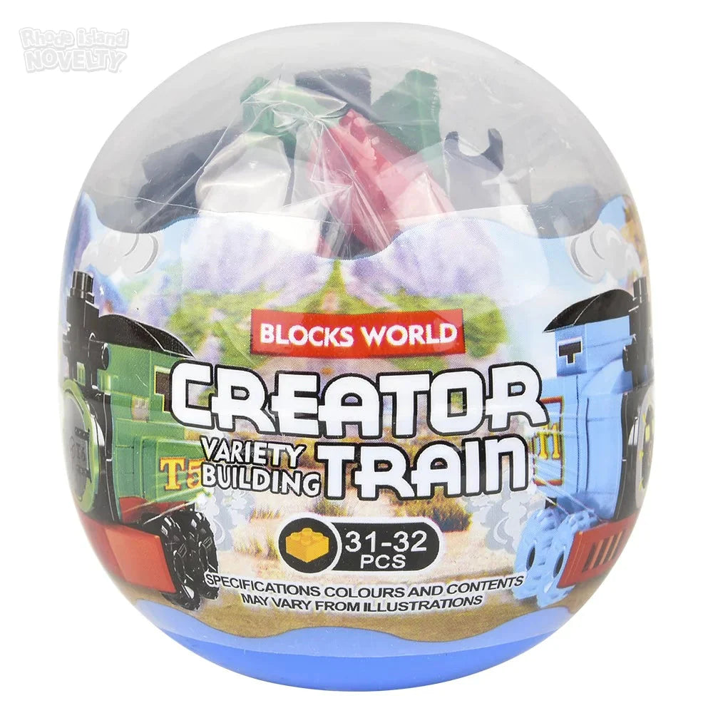 3-in-1 Mystery Egg Building Block Train Set - STEM Educational Toy for Kids Ages 4-8 | Creative Construction Play for Birthday Gifts & Party Favors