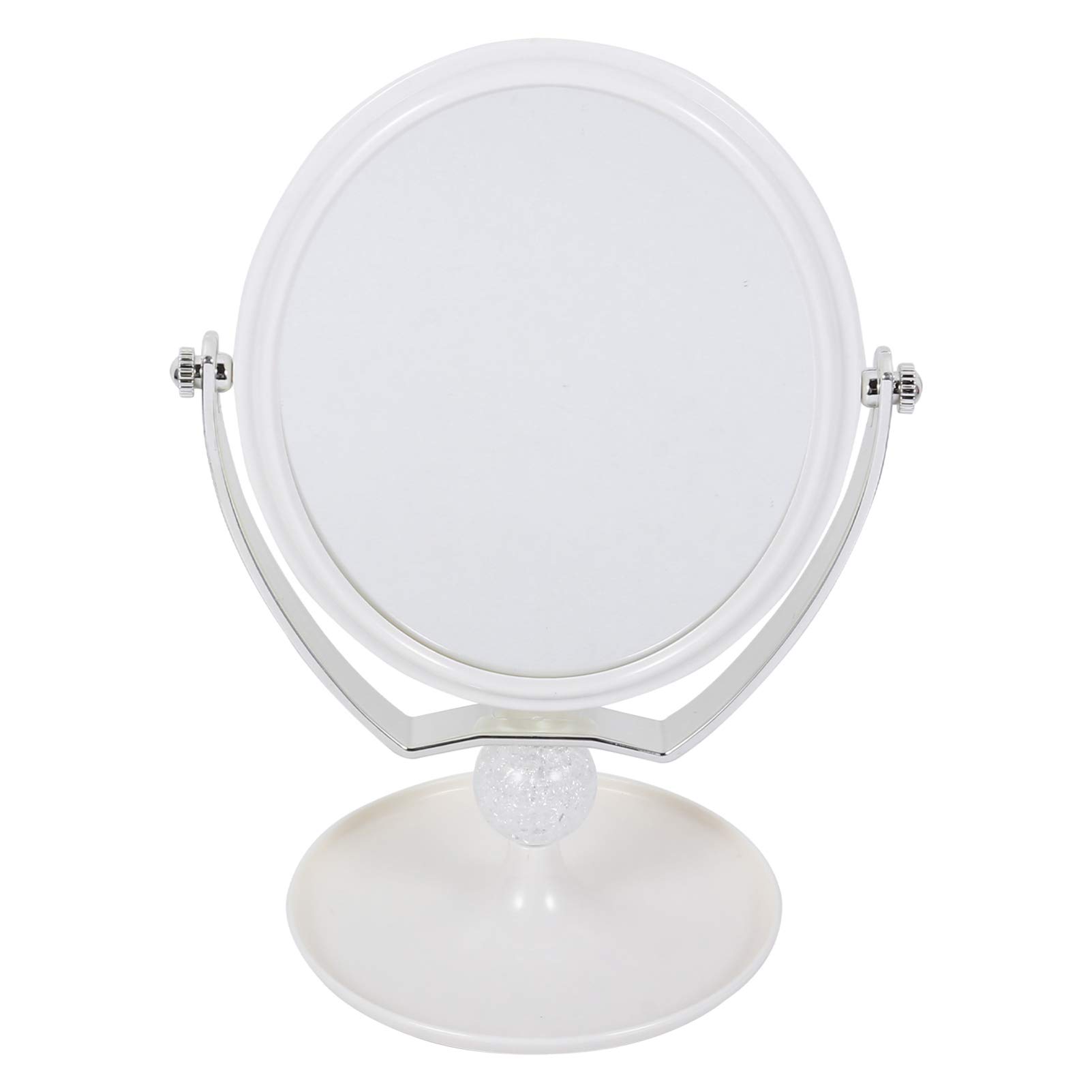 Uonlytech Double Sided Oval Makeup Mirror - 1X/5X Magnification Vanity Mirror with LED Lights for Desk, Dressing Table, Bathroom & Bedroom | Perfect for Makeup Application, Skincare & Grooming