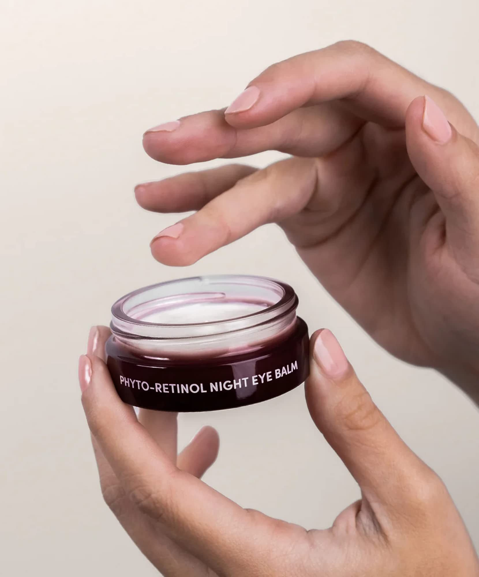 FITGLOW Beauty Vegan Phyto-Retinol Night Eye Balm - 0.5 oz | 15 ml Dark Circle Treatment, Anti-Aging Eye Cream for Wrinkles & Fine Lines - Cruelty-Free, Woman-Owned Clean Skincare for Nighttime Routine
