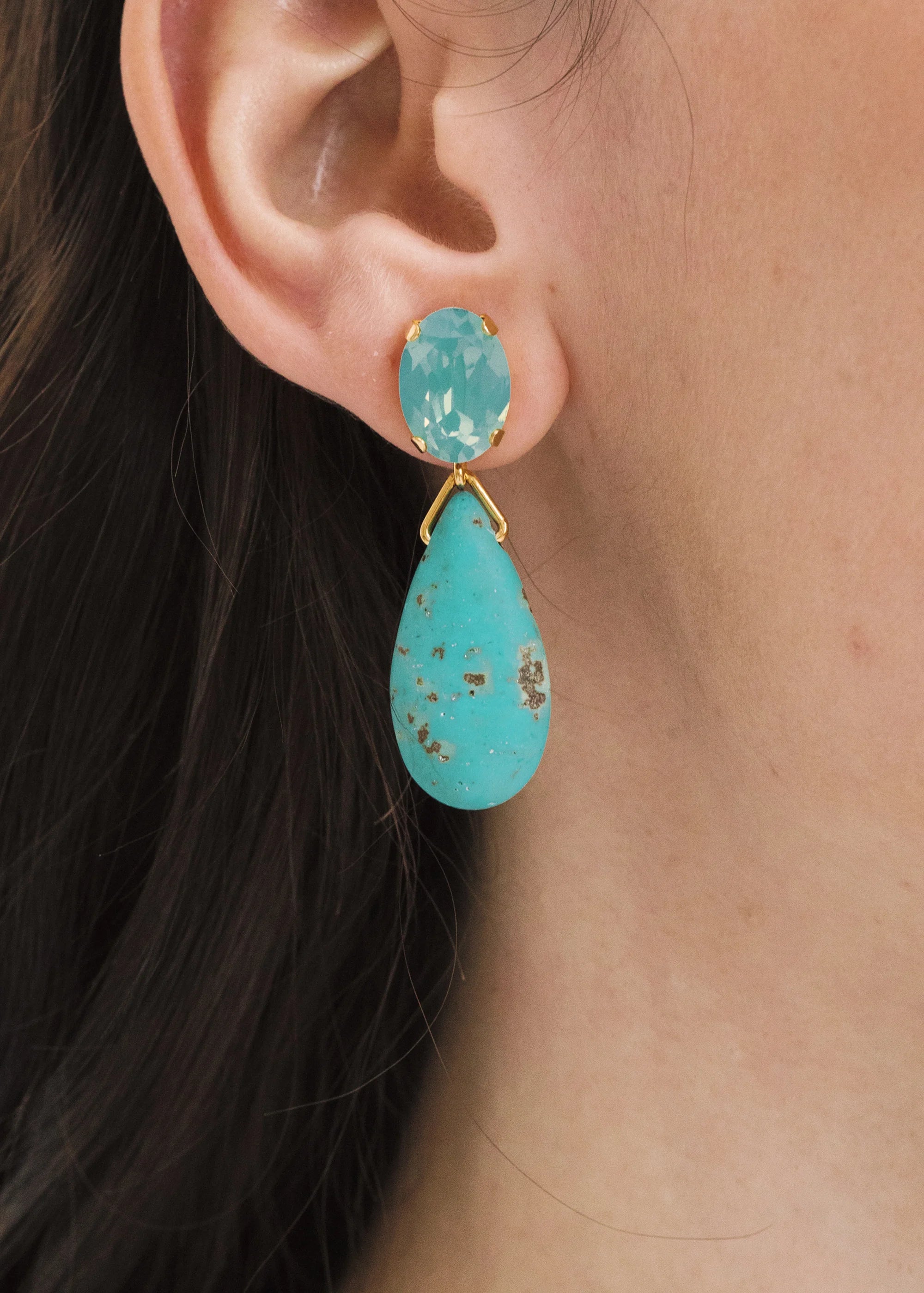 Sanremo Turquoise Earrings for Women – Handmade Boho Chic Jewelry for Casual & Party Wear