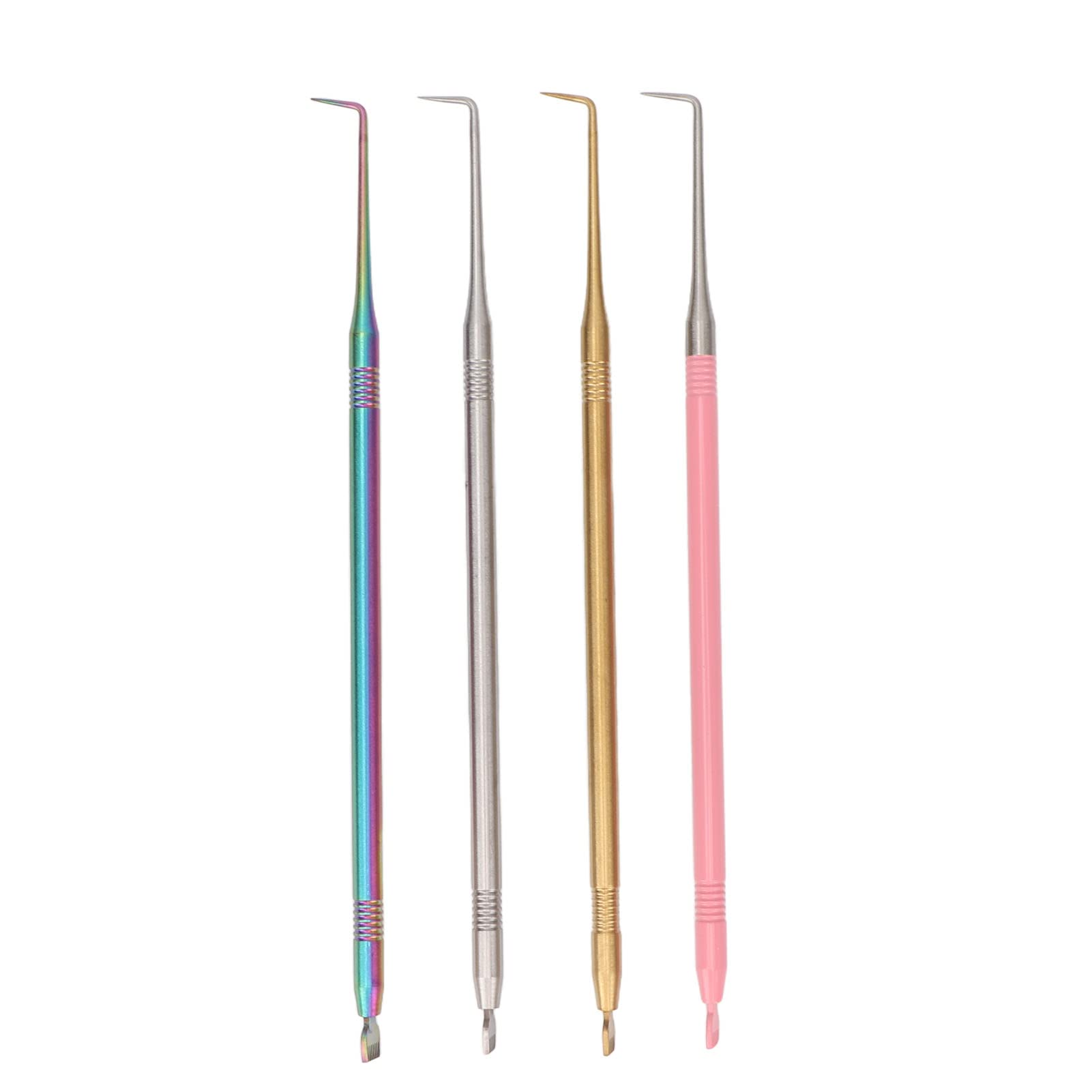 4pcs Professional Eyelash Lift Perm Kit with Stainless Steel Separation Comb - Lash Extension Separator Tool for Eyebrow Tinting & Curling - Perfect for Salon Professionals & Home Beauty Care