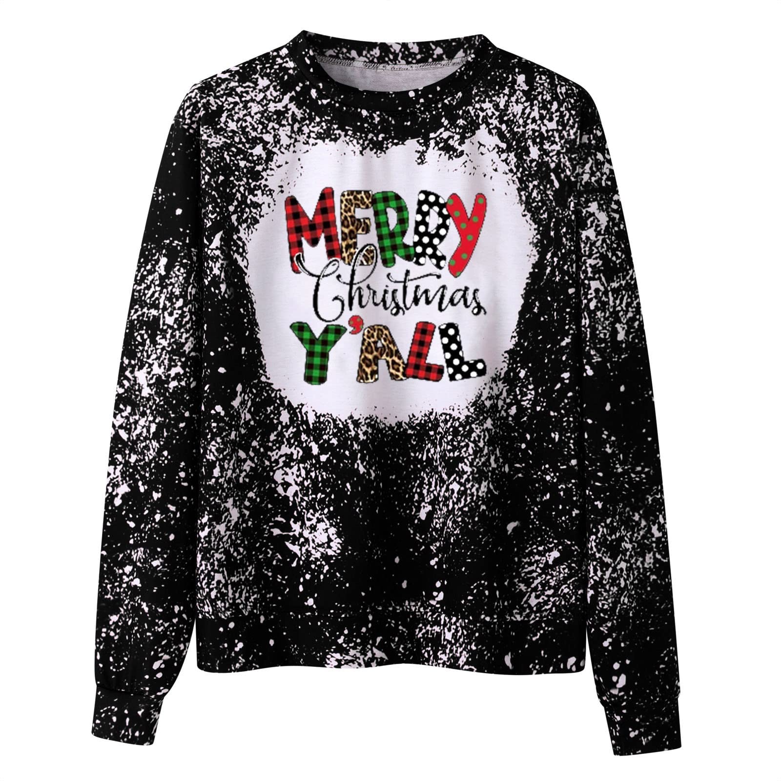 Christmas Couples T-Shirts for Men & Women - Snowflake Print Long Sleeve Crewneck Pullover | Cozy Loose Fit Holiday Sweatshirt for Xmas Party, Family Gathering & Winter Outfits