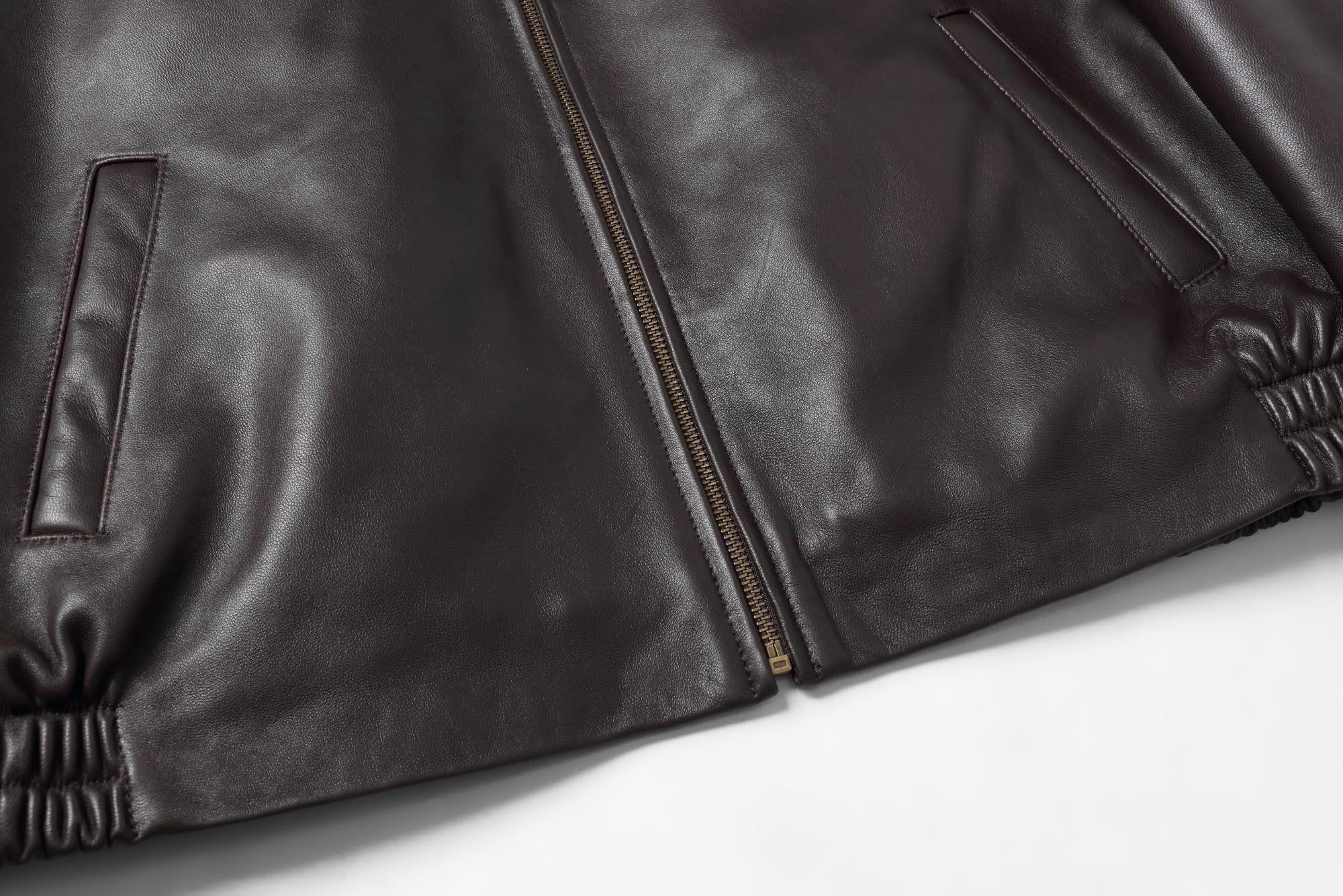 REED Men's New Zealand Lambskin Leather Jacket - Genuine Sheepskin Biker Coat for Motorcycle Riding & Casual Winter Wear
