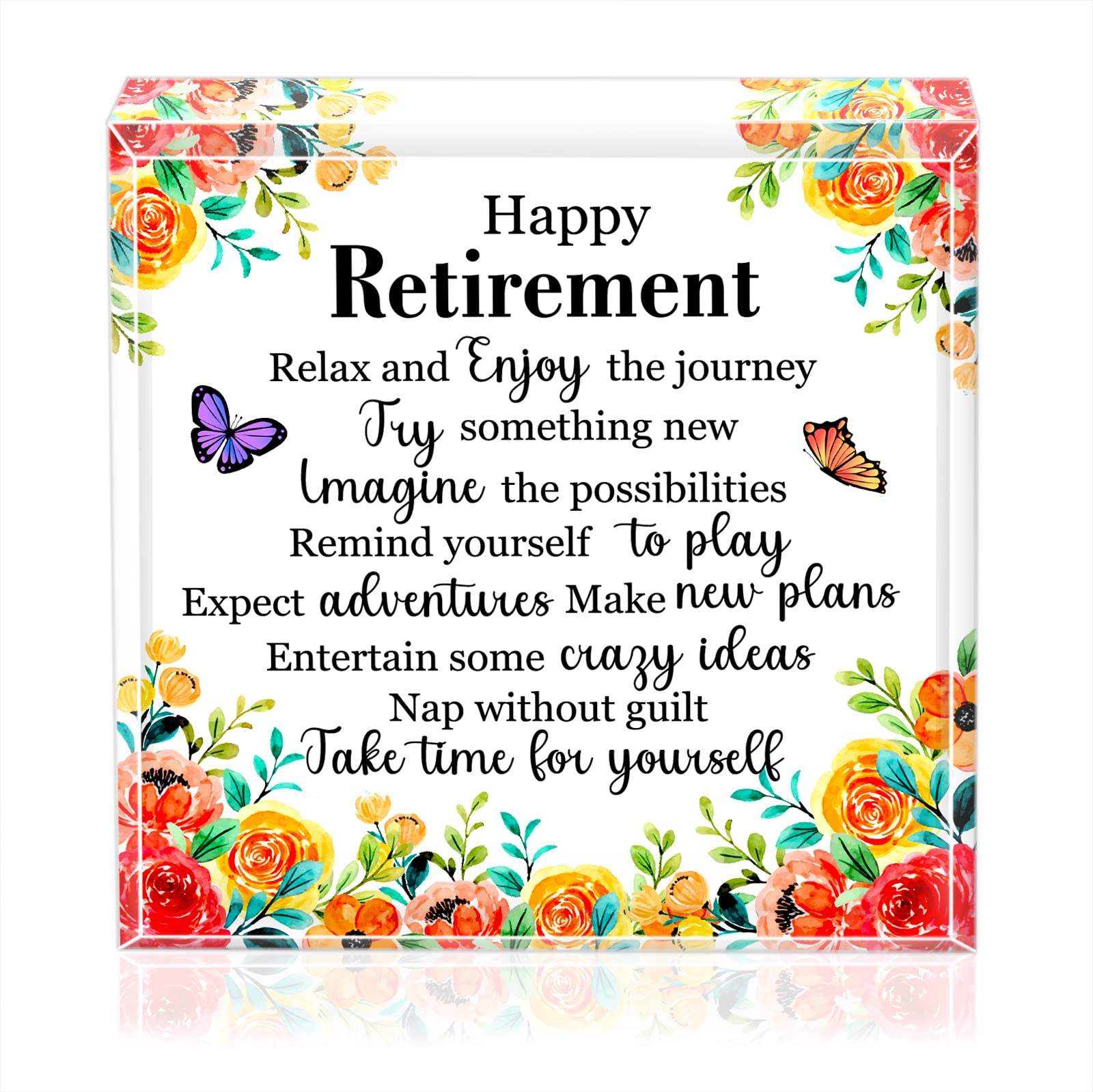 Happy Retirement Gifts for Women & Men - Teacher, Nurse, Mom - for Office & Home