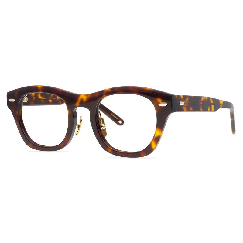 Stylish Unisex Black Acetate Square Eyeglasses Frame 9558 - Perfect for Work, Reading & Fashion Accessories