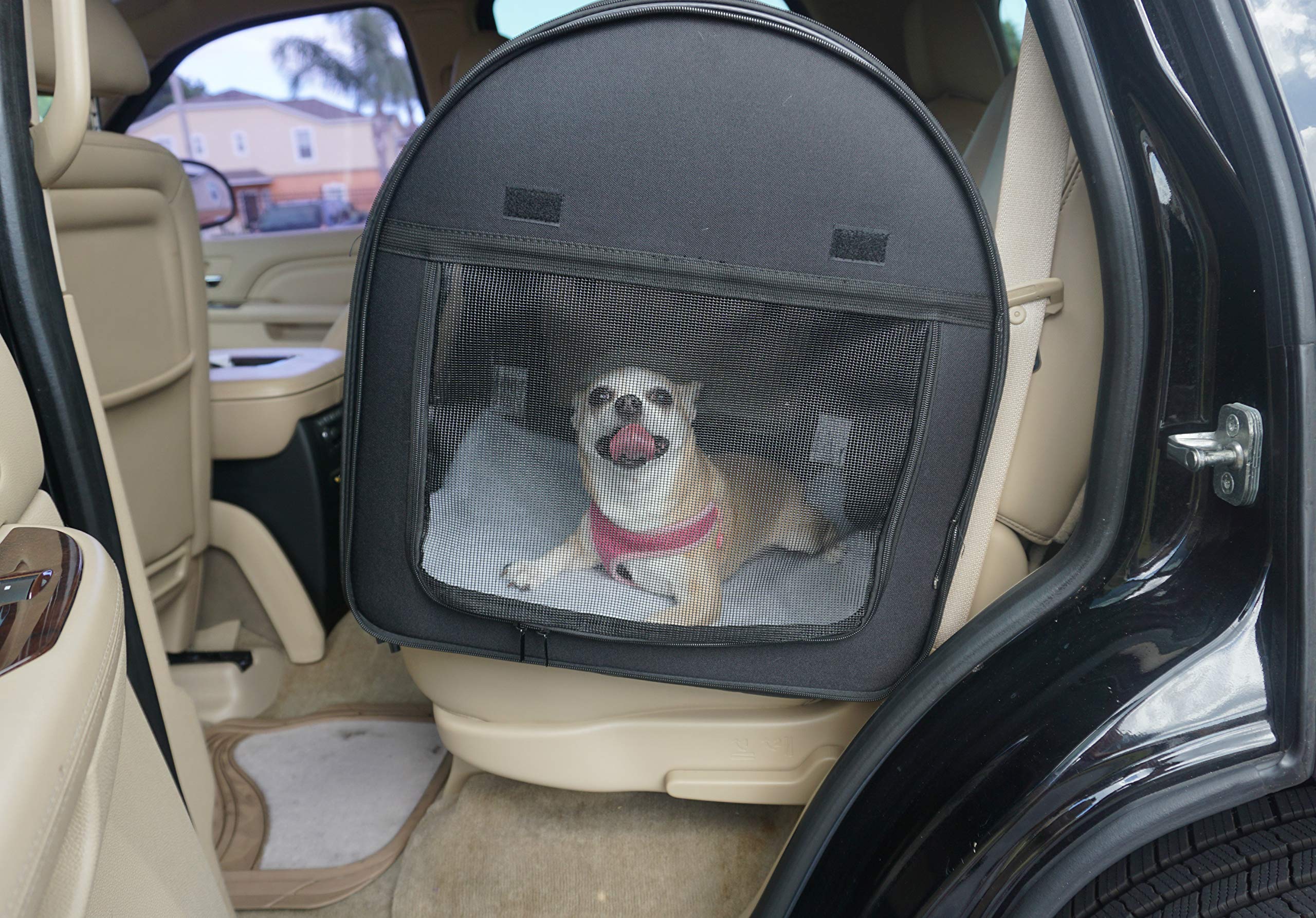 Portable 2-in-1 Soft Dog & Cat Crate - Double Travel Kennel Carrier for Small Pets | Car Seat Ready | Perfect for Road Trips & Vet Visits