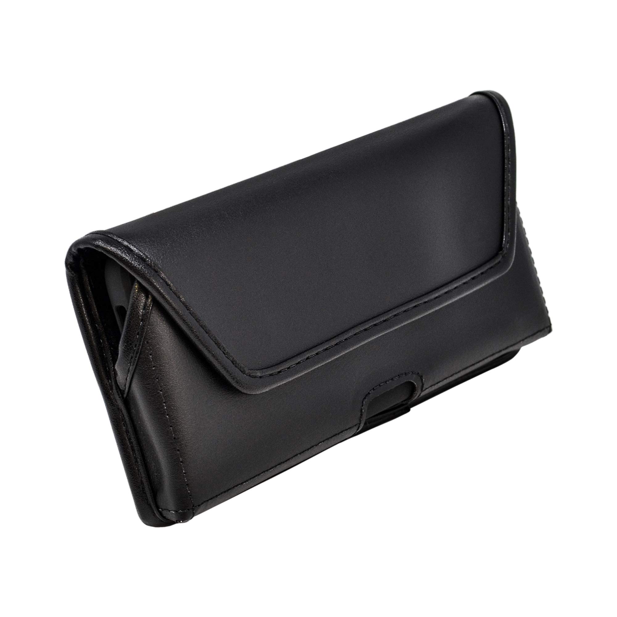 Premium Leather Belt Holster for Samsung Galaxy S25 Plus/S24/S23+/S22+/S20+ - Heavy Duty Rotating Clip, Horizontal Carry Pouch - Perfect for Outdoor Activities, Work & Everyday Use
