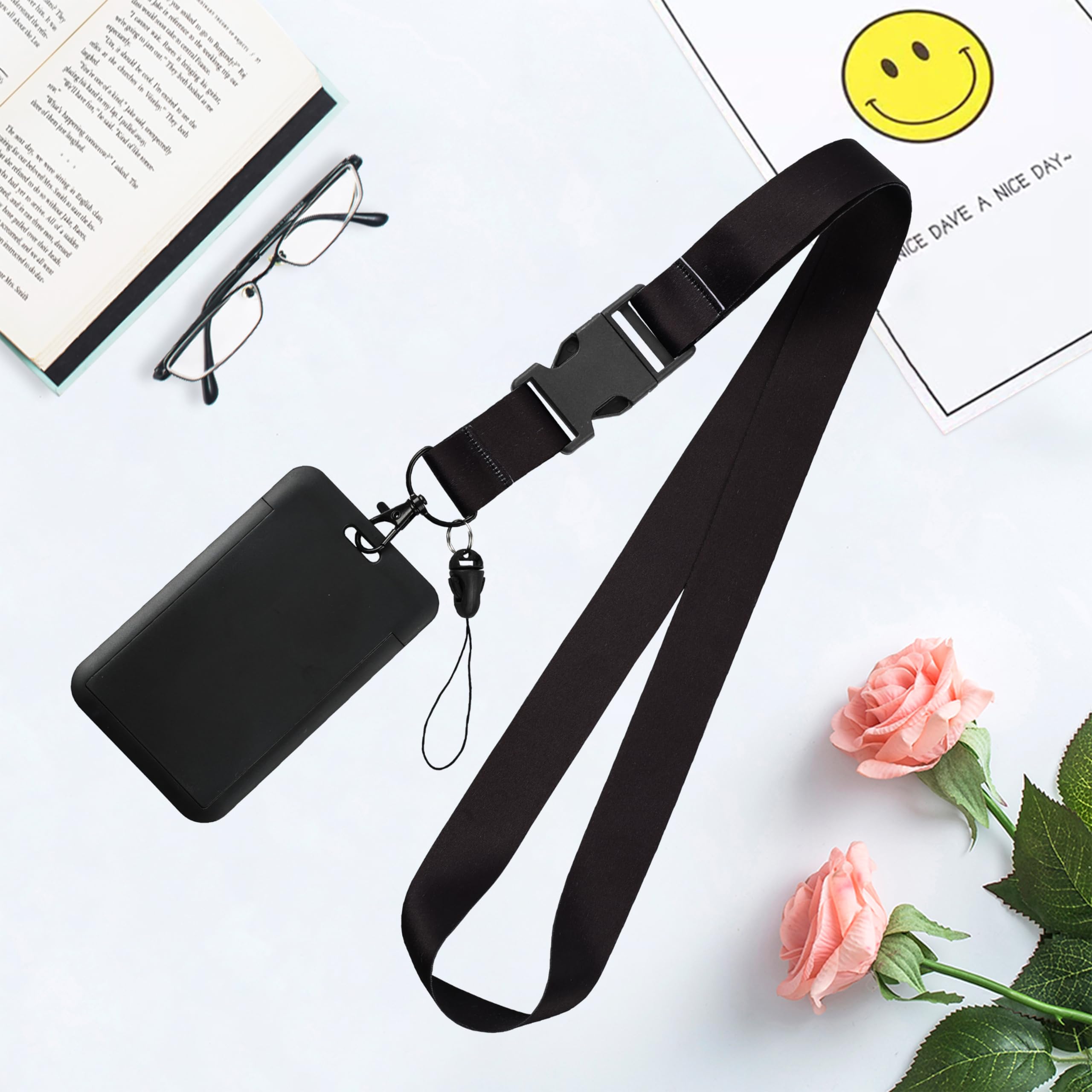 Teacher Lanyard with ID Badge Holder - Detachable Neck Strap for School & Work