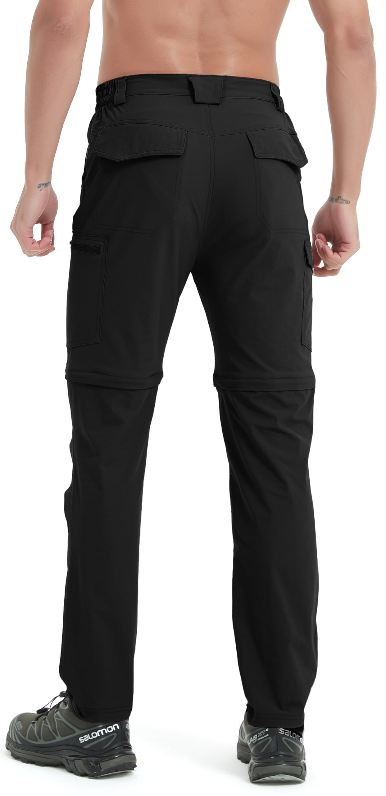 Men's Hiking Convertible Zip-Off Pants - Waterproof Quick-Dry Lightweight Outdoor Cargo Pants for Fishing, Safari, Travel & Work | Perfect for Adventure & Outdoor Activities