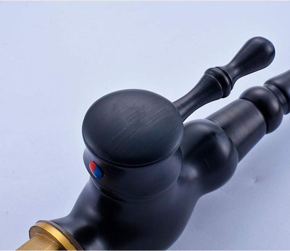 Premium Single Handle Deck Mount Kitchen & Bathroom Sink Faucet - Hot & Cold Water Mixer Tap for Countertop Vanity - Ideal for Modern Homes, Restaurants, and Commercial Spaces
