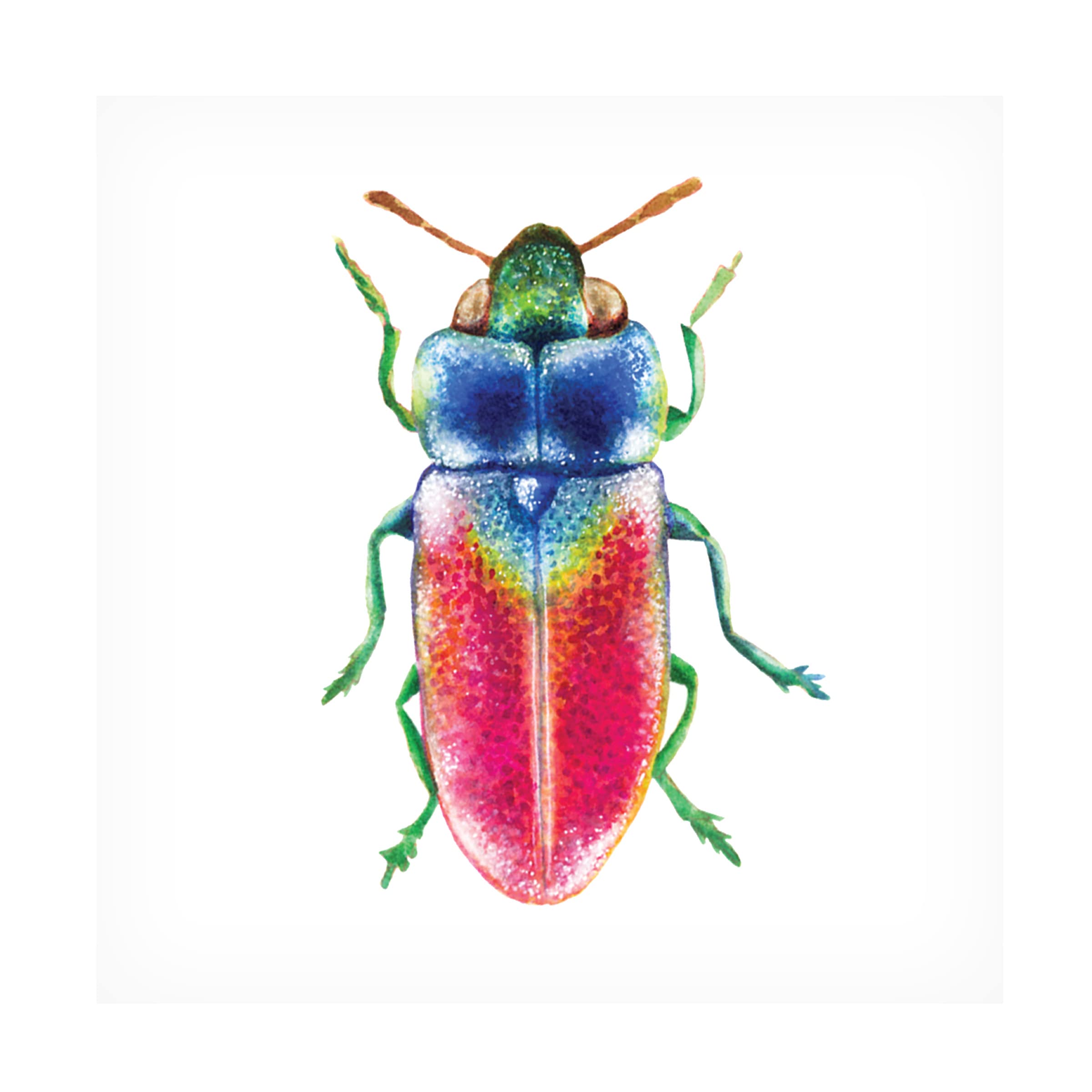 Buggin Out III by Larisa Hernandez - Vibrant Canvas Wall Art Print for Home & Office Decor | Modern Abstract Painting for Living Room, Bedroom, or Workspace