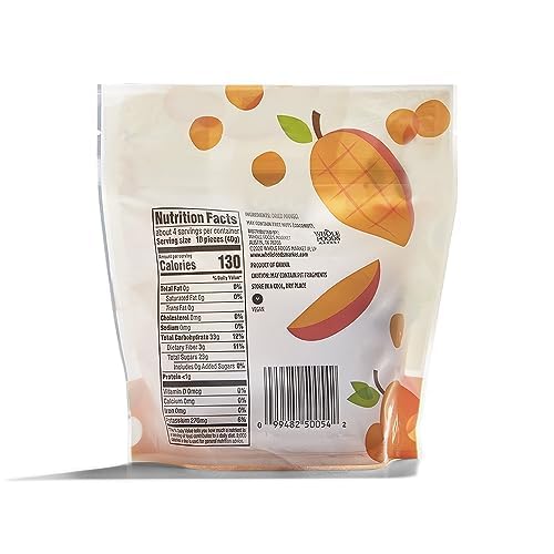 365 by Whole Foods Market, Organic Dried Mango Bites, 6 oz | Sweet & Chewy Snack for Kids Lunch, Hiking, Office & Healthy On-the-Go Treat