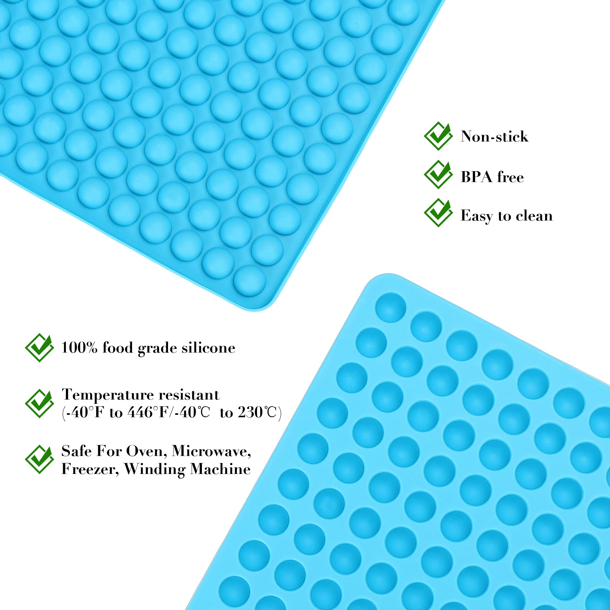 Dog Cookie Silicone Mold 1.2cm - 468 Cavity Pet Treat Baking Set with Scraper - Perfect for Homemade Dog Biscuits & Training Treats