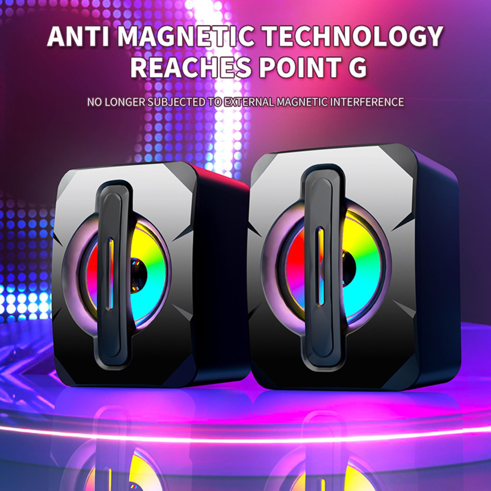Prime Deals Today Mini USB Computer Speaker - Hifi Stereo Sound, Subwoofer, 2 Pcs Set for Mobile Phone, Laptop, Desktop - Perfect for Home Office, Gaming, and Multimedia Use