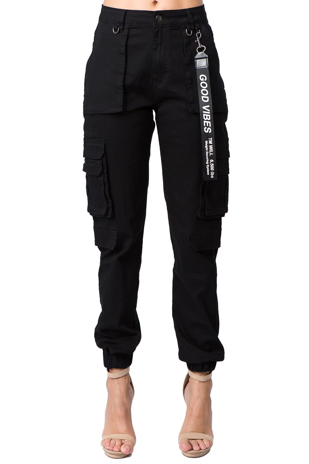 Twiin Sisters Women's Stretchy High Waist Jogger Pants - Slim Fit & Comfortable Casual Pants for Women | Perfect for Workout, Yoga, Running & Everyday Wear