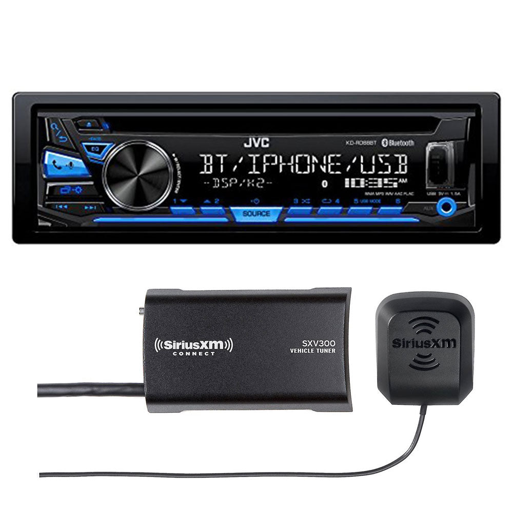 JVC KD-R88BT Bluetooth Car Stereo Receiver - Wireless Music Streaming, Hands-Free Calling, USB/AUX Input for Cars, Trucks & SUVs - Perfect for Road Trips & Commuting