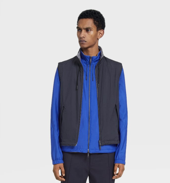ZEGNA Reversible Zephyr Vest for Men - Lightweight & Stylish Layering Piece for Business Casual & Outdoor Wear